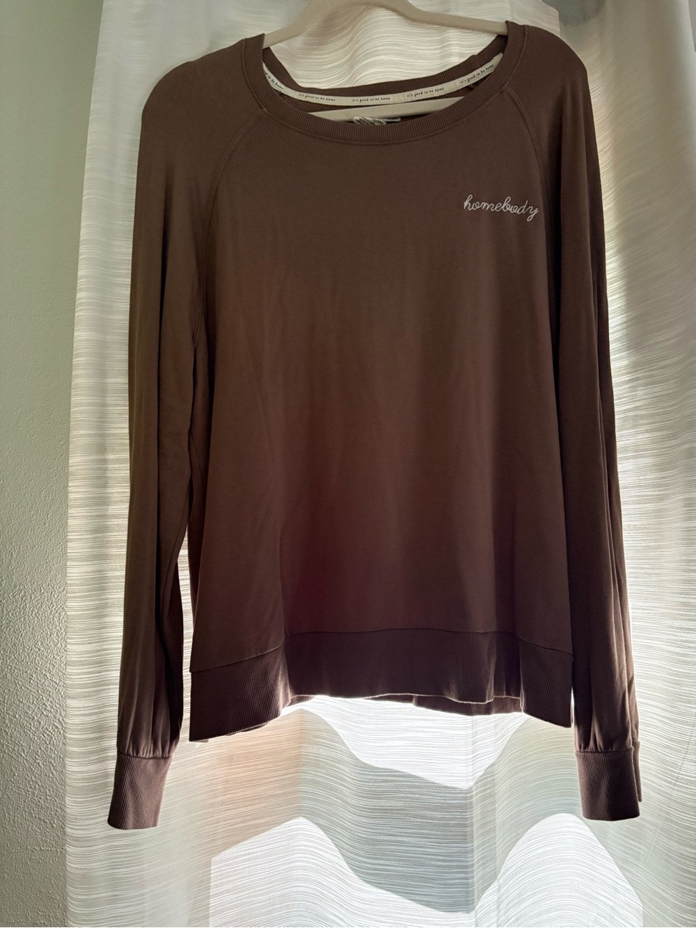 Magnolia "Homebody" Espresso Crewneck Sweatshirt Cozy Loungewear XXL